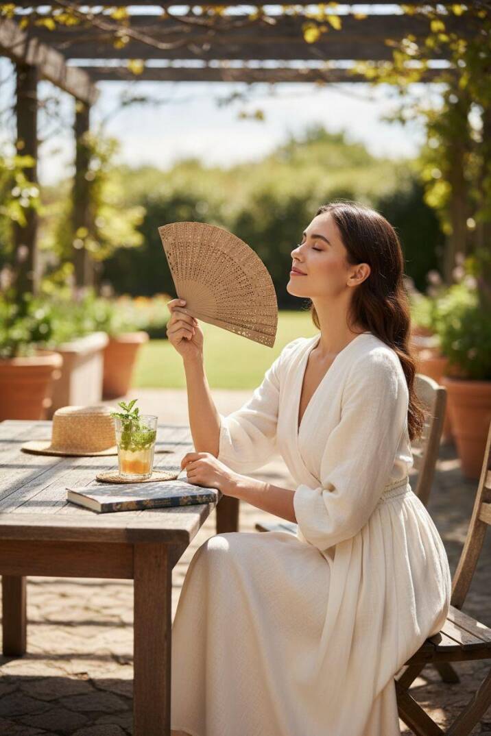 Ahşap Yelpaze Hediyelik - 5