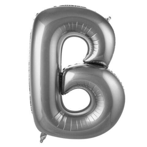 B-Harf 40 inç Folyo Gümüş Balon 100 Cm