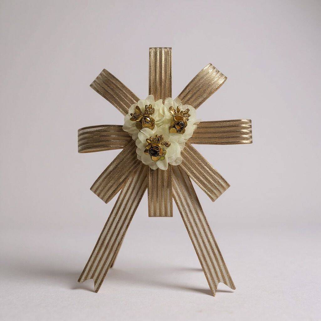 Bohça Süsü Cappuccino- Krem Lazer Güllü - 2