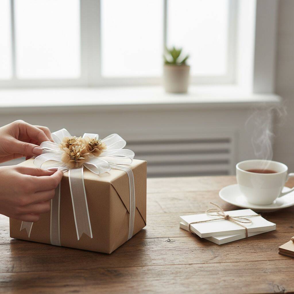 Bohça Süsü Cappuccino Lazer Güllü Beyaz Şeritli - 3