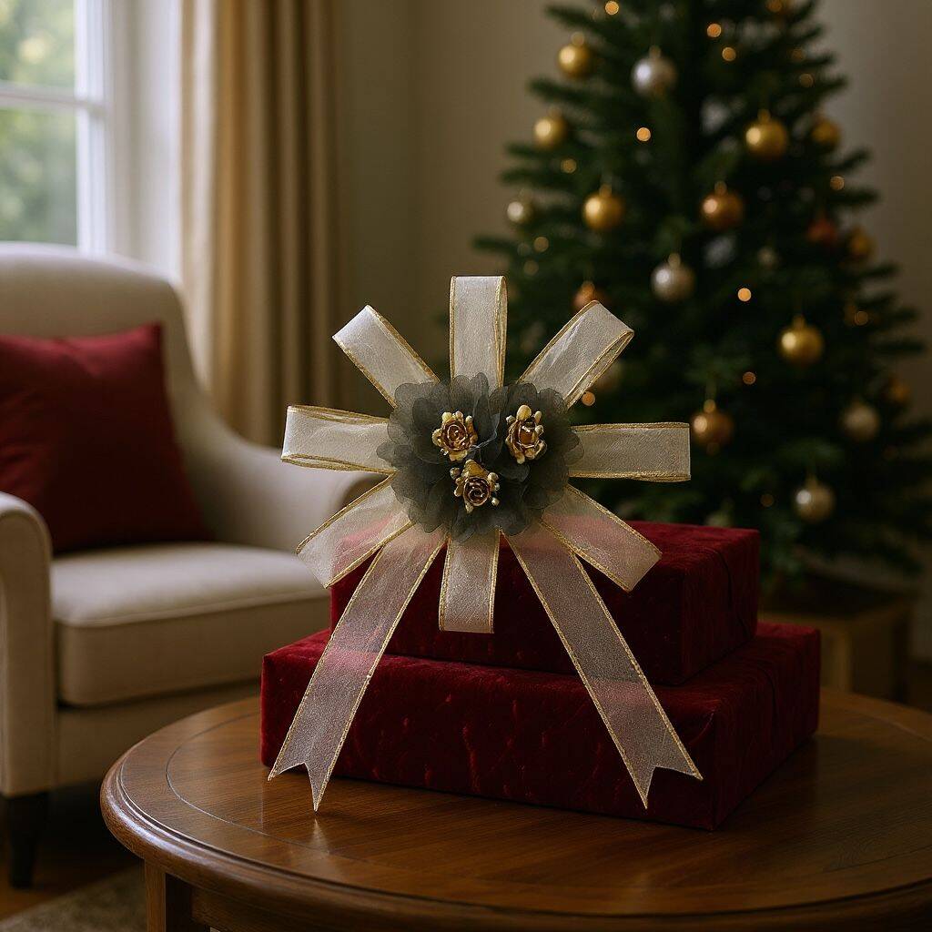 Bohça Süsü Gri-Cappuccino Lazer Güllü  - 3