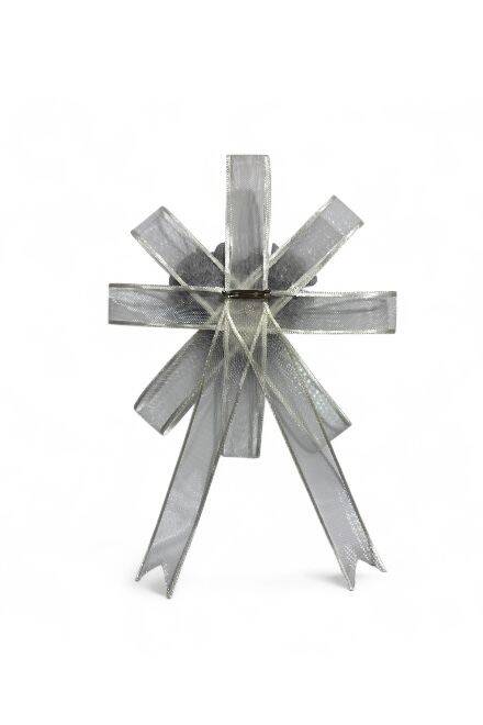 Bohça Süsü  Lazer Güllü Beyaz-Gri  - 3