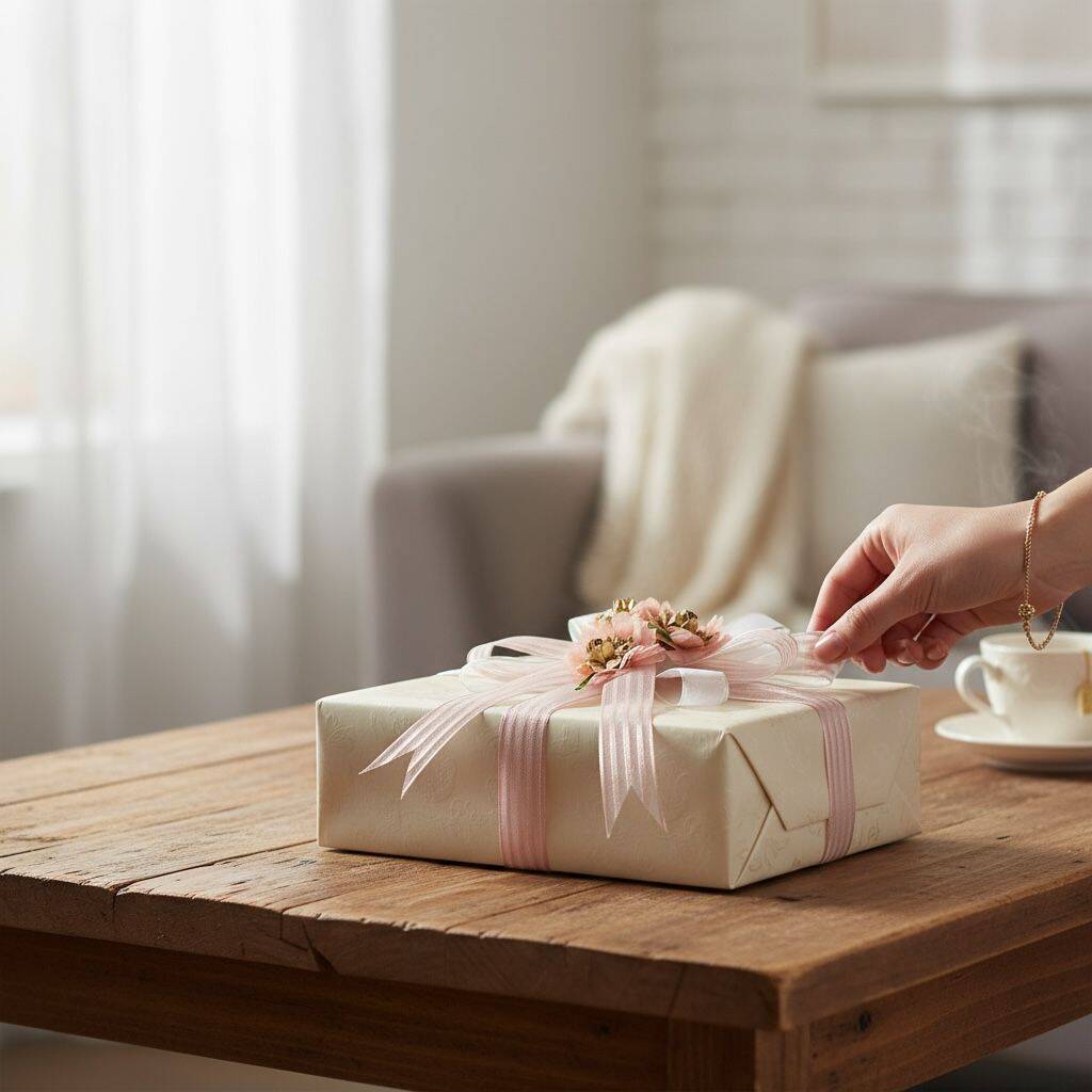 Bohça Süsü Lazer Güllü Pudra - Beyaz - 3