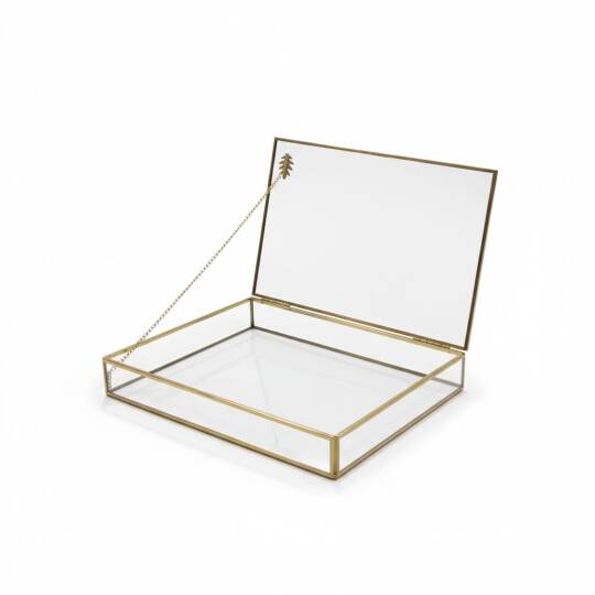 Cam Çikolata Kutusu Gold 20*30*4CM Ayaksız