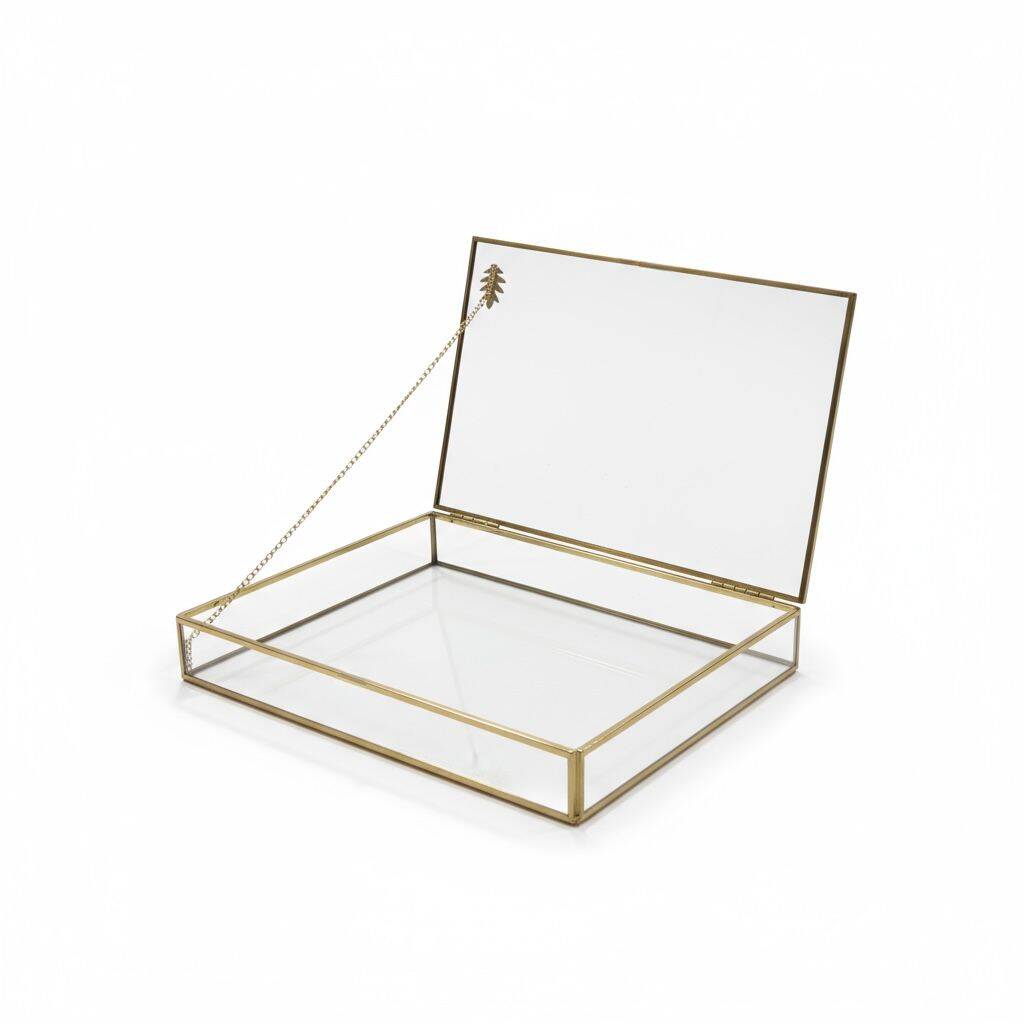 Cam Çikolata Kutusu Gold 20*30*4CM Ayaksız - 1