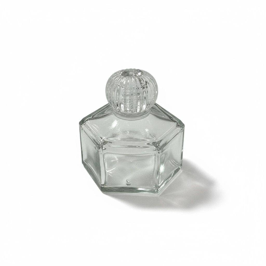 Cam Kolonya Şişesi Altıgen Adet ZMT-854 - 2