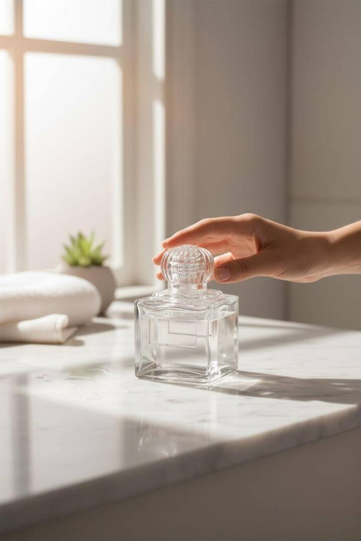 Cam Kolonya Şişesi Kare Delux  Adet ZMT-852 - 3