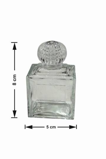 Cam Kolonya Şişesi Kare Delux Koli:165 Adet ZMT-852