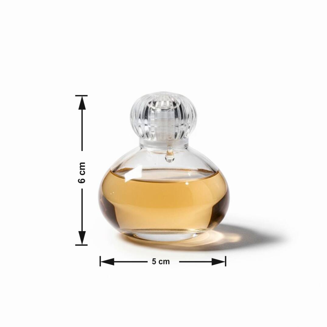 Cam Kolonya Şişesi Tombik Adet ZMT-86 - 1