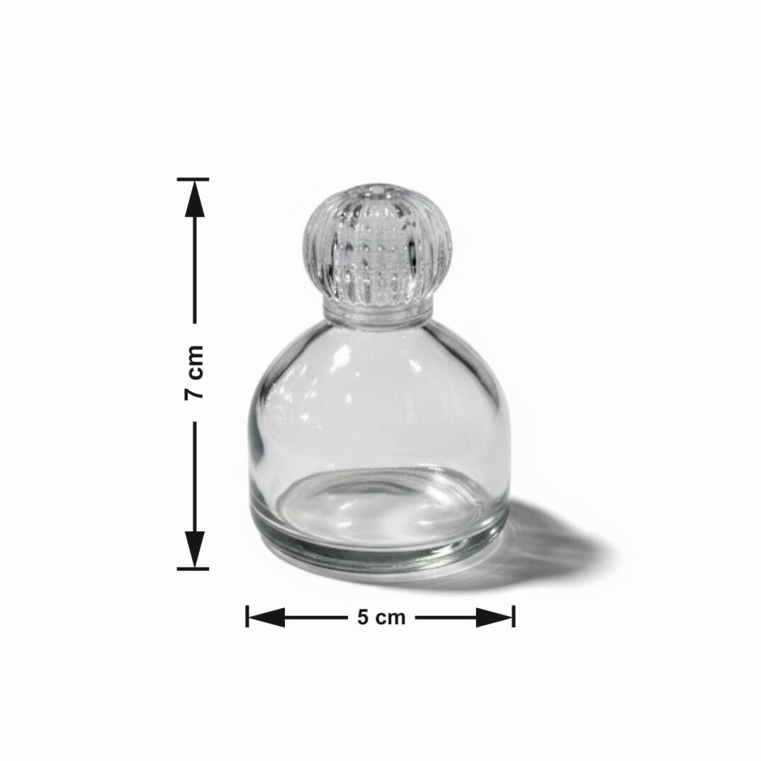 Cam Kolonya Şişesi Yarım Küre Adet ZMT-84 - 1