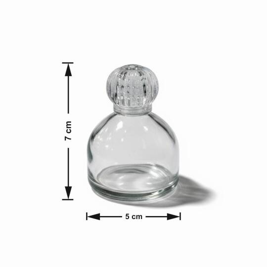 Cam Kolonya Şişesi Yarım Küre Koli:162 Adet ZMT-84