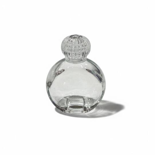 Cam Kolonya Şişesi Yassı Yuvarlak Adet ZMT-83 - 2