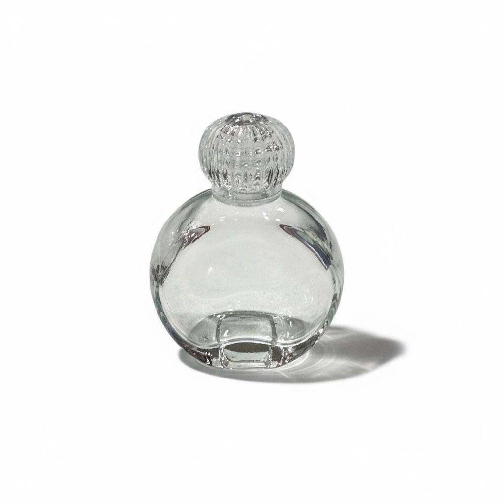 Cam Kolonya Şişesi Yassı Yuvarlak Adet ZMT-83 - 2