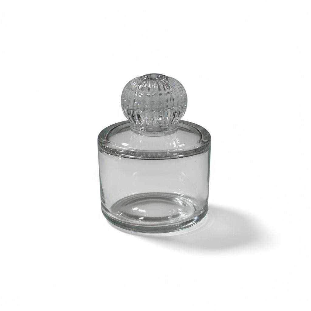 Cam Kolonya Şişesi Yuvarlak Silindir Adet ZMT-87 - 2