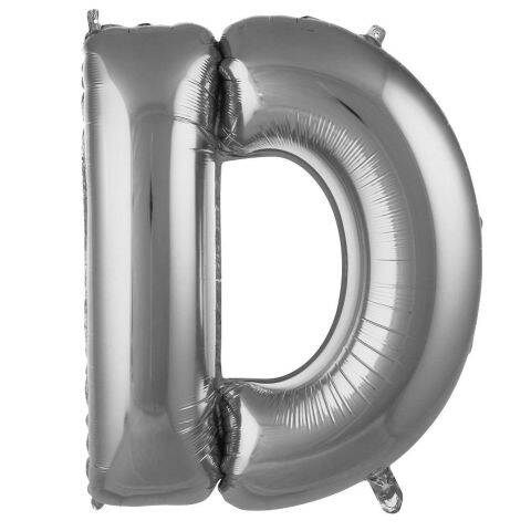 D-Harf 40 inç Folyo Gümüş Balon 100 Cm - 1