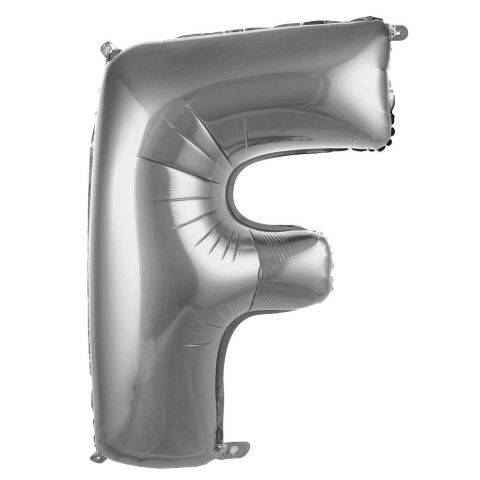 F-Harf 40 inç Folyo Gümüş Balon 100 Cm - 1