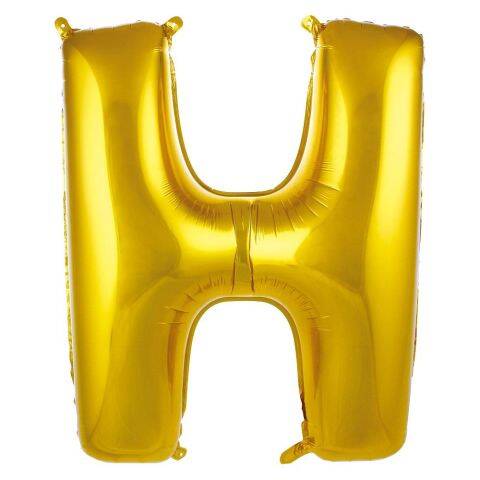 H-Harf 40 inç Folyo Gold Balon 100 Cm