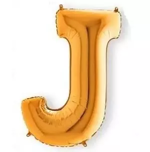 J-Harf 40 inç Folyo Gold Balon