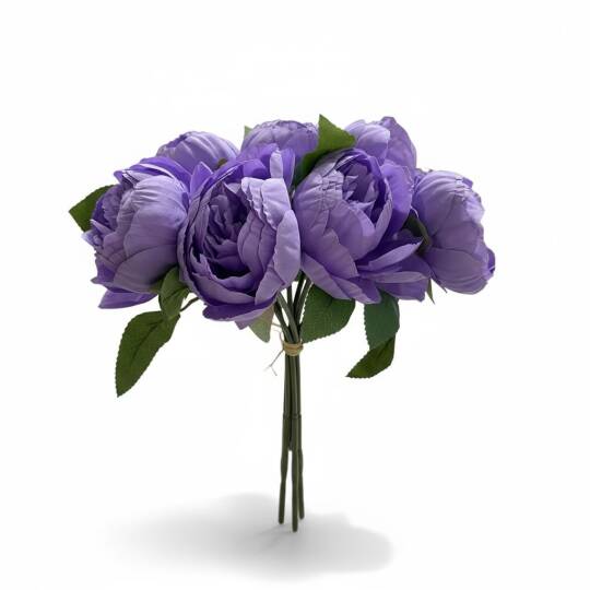 Yapay İri Şakayık Plastik Borulu 7 Kafa Lila ZMT-829