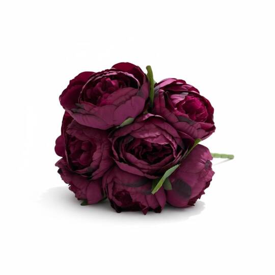 Yapay İri Şakayık Plastik Borulu 7 Kafa Mürdüm ZMT-829 - 2