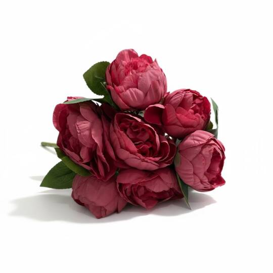 Yapay İri Şakayık Plastik Borulu 7 Kafa Pembe ZMT-829 - 2