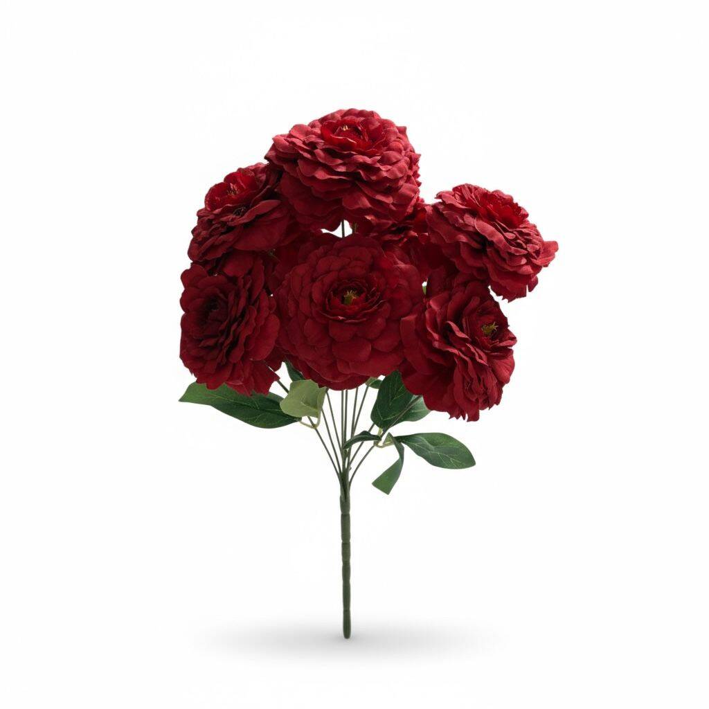 Yapay Karanfil 9 Kafa Kırmızı ZMT-904 - 1